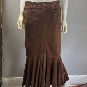 Ralph Lauren Suede Skirt
